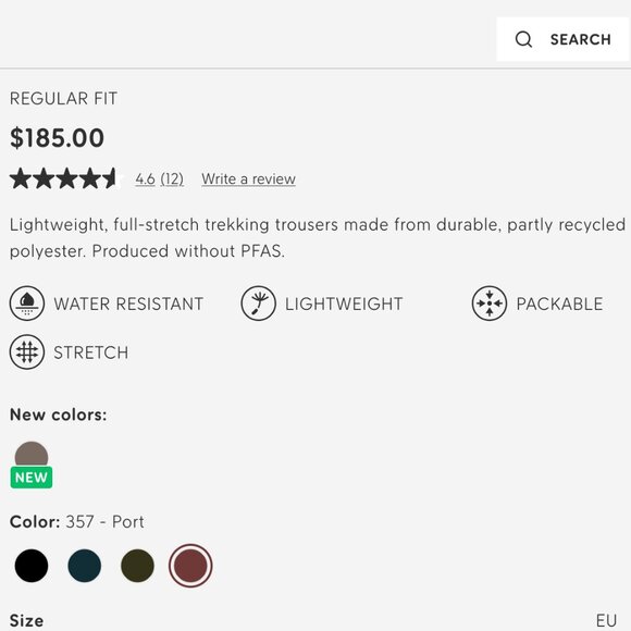 Fjallraven Abisko Trail Stretch Trousers, Women's Size 2, New With Tags - Picture 16 of 16